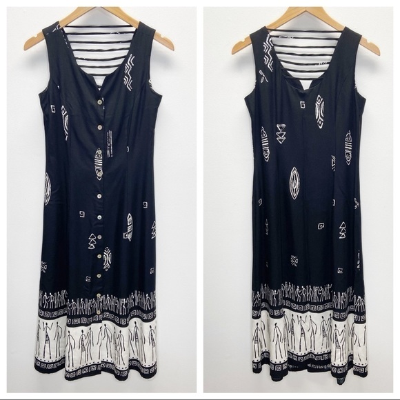 COLDWATER CREEK Button Front Midi Dress Sz 6P - Picture 1 of 5